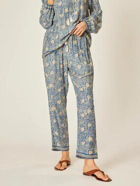 Natalie Martin Bianca Pant in Water Lily Blue Size XL